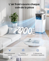 Climatiseur Mobile 7000 BTU
