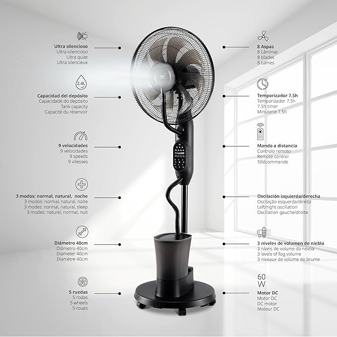 UFESA Mist Fan VNDC Ventilateur Brumisateur