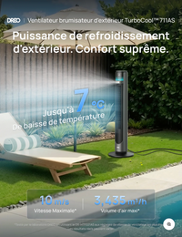 Ventilateur brumisateur d'extérieur TurboCool™ 711AS