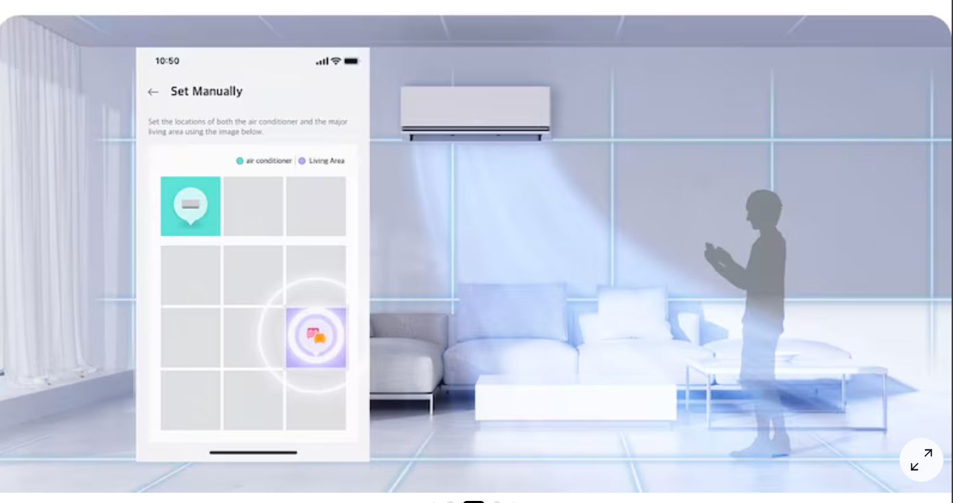 Climatiseur INVERTER│DUALCOOL AI AIR│12000BTU│T3│Chaud/Froid│WIFI│10ans de garantie
