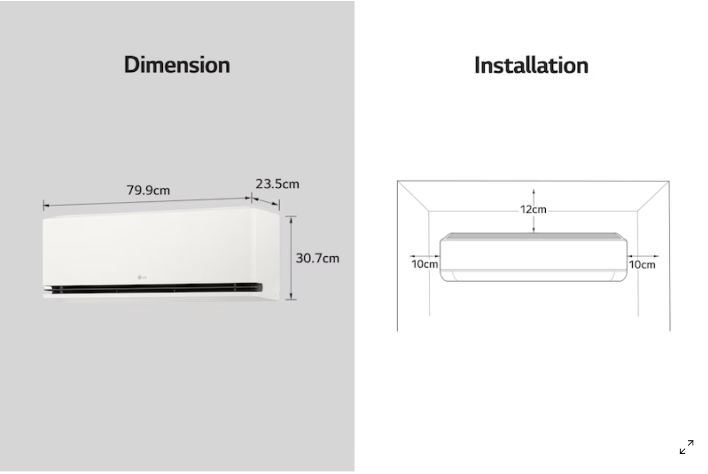 Climatiseur INVERTER│DUALCOOL AI AIR│12000BTU│T3│Chaud/Froid│WIFI│10ans de garantie