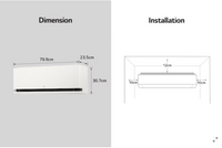 Climatiseur INVERTER│DUALCOOL AI AIR│12000BTU│T3│Chaud/Froid│WIFI│10ans de garantie